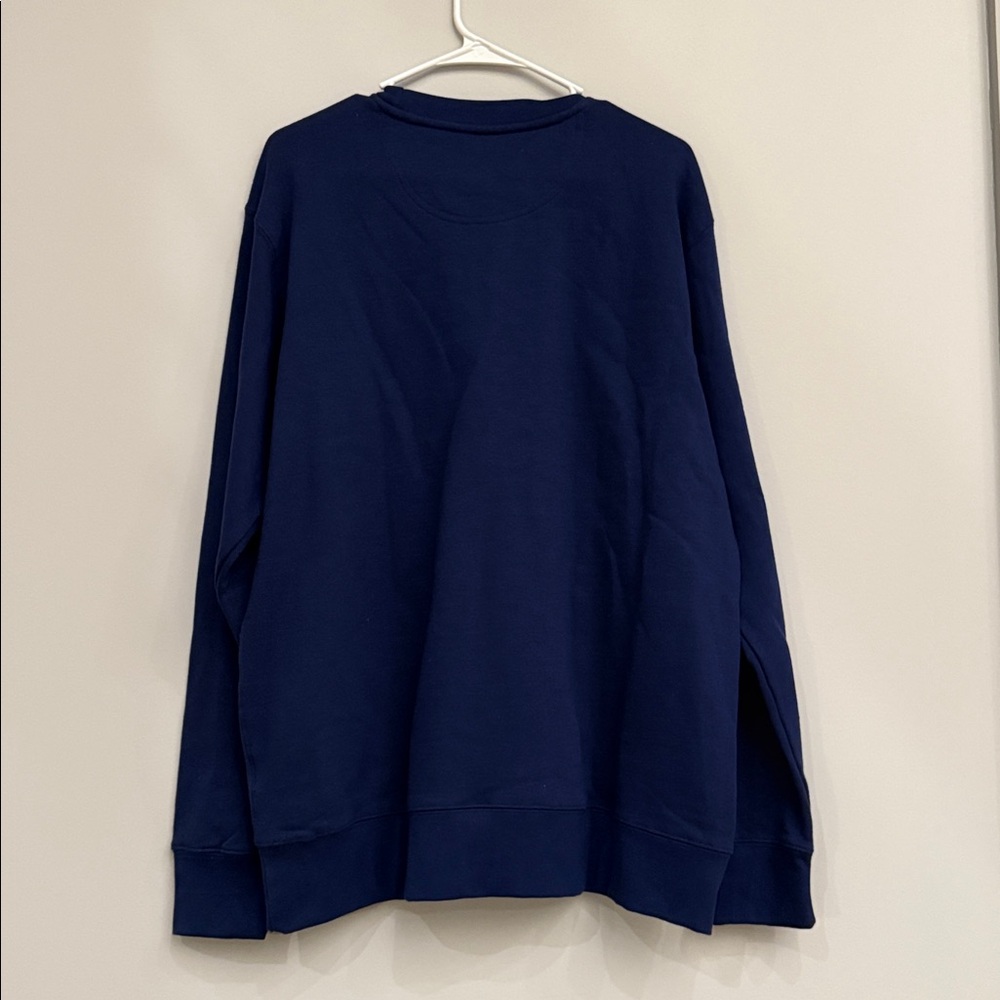 NWT Life Is Good Men's Blue Crewneck Sweatshirt This is how I roll golf Large - Picture 4 of 9